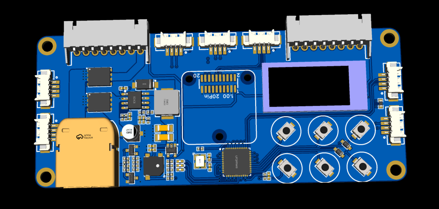 步进小车驱动板实物